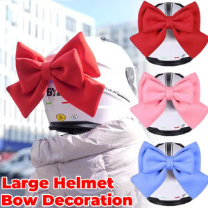 Cute Motorcycle Helmet Bow Decoration Electric Bike Helmet Body Bowknot Suction Cup Parts Decoration Accessories For Girl Women
