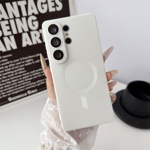 Luxury Matte Lens Protect Phone Case For Magsafe For Samsung Galaxy S26 Ultra S25 S24 S23 S22 S21 Plus Shockproof Soft Cover