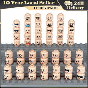 Buildings Blocks 3626 Figure Head Faces Creative Laugh Cry Cute Facial Expression Toy for High-Tech MOC Set