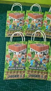 10pcs MINECRAFT D1 Theme Customized Lootbags