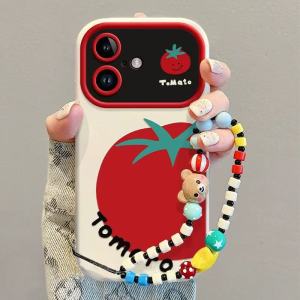 Full Zhe Two Tomatoes Silicone Phone Case for VIVOiQOO15 13/12PRO+/11/8 Z6 Soft Womens NEONeo8 Protective Cover Advanced Z10Z8Z7 Anti-Fall Neo7/6/5/3 New View