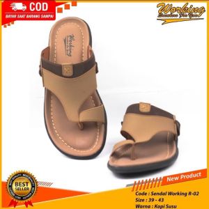 sandal kulit pria sandal pria dewasa ringan anti selip sandal kulit impor
