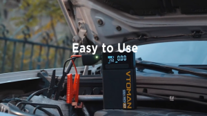 VTOMAN X7 24000mAh Jump Starter with Air Compressor 4250A Peak 160PSI Portable Power Bank 12V Battery Charger for Large Truck Engine RV Professional Rescue with LED Flashlight