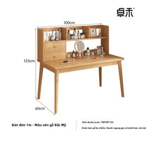 ZHUOHE | Bàn Trang Điểm Kèm Bàn Học Tiết Kiệm Không Gian Thiết Kế Hiện Đại Đơn Giản cho Phòng Ngủ