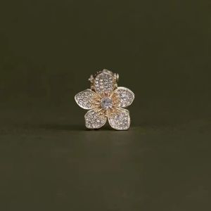 คลิปแมกโนเลียคริสตัลสวยงามสไตล์เกาหลีสำหรับผู้หญิงที่หนีบที่ติดผมผมม้ามินิหวานน่ารักผ้าโพกศีรษะคลิปหนีบผมอัลลอย