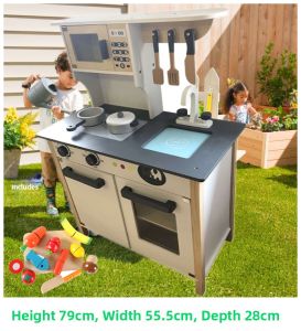 YOULEBI | Large Wooden Cooking Simulation Kitchen Toys