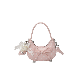Spotted Pink Cloud Bag Handbag Shoulder Crossbody Versatile
