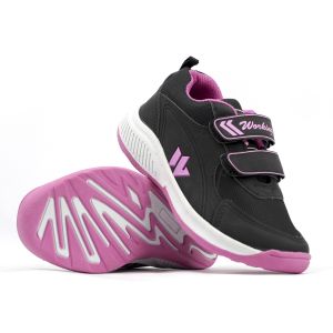 Sepatu Anak Working KIDS 01: Sepatu Sekolah Casual Anak Laki-Laki & Perempuan TK-SD Warna Hitam