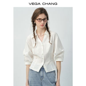VEGA CHANG | Áo Sơ Mi Dây Nơ Tay Bồng Đẹp Mỏng Nhẹ Đa Năng