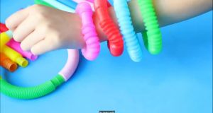 5/10 Pcs Pop Tubes Sensory Fidget Tubes with Autism Classroom Prizes Gifts Fidget Toy Sensory Learning Tubes for Anxiety