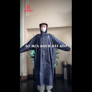 Áo Mưa Bisur Dây Kéo - Thương hiệu Rando chính hãng cao cấp - APNS-33 (Giao màu ngẫu nhiên)