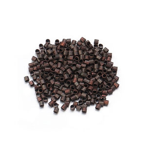 500 Chiếc Hạt Chặn Đầu Ống Đồng Kích Thước 1.5/2/2.5mm Dùng Làm Phụ Kiện Trang Sức Vòng Cổ Vòng Tay