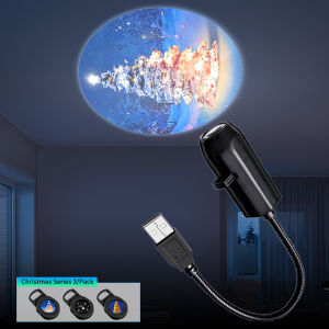 Planet Halloween Xmas USB Projection Light Replaceable Strip Indoor Ceiling Projector Lamp Holiday Home Wall Decor Light