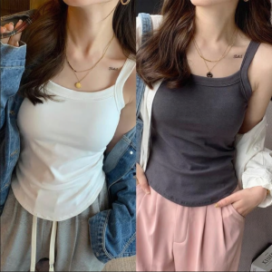 Lieoyuarn | Stylish Summer Tank Top Curved Hem