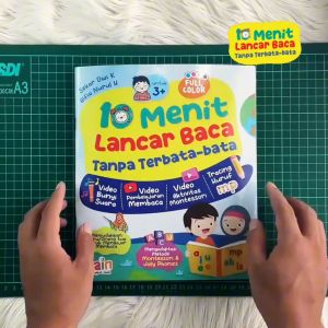 Buku 10 Menit Lancar Baca Montesori Belajar Membaca Anak 3 4 5 Tahun Pemula TK Paud