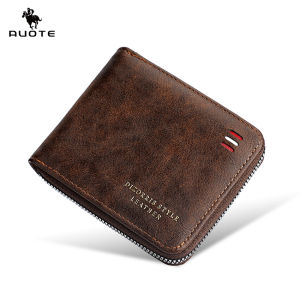 AUOTE Mens Short Wallet Soft PU Short Wallet Multi-Functional Wallet Retro Large Capacity Purse Multi-Card Position ID Credit Cards Holders Coin Pouch PU Leather Coin Bag Business Wallets