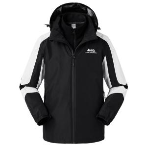จี๊ป | เสื้อแจ็คเก็ตกันฝนแบบแยกเป็นสามส่วน Jeeps Outdoor สำหรับผู้ชายและผู้หญิง ทนทานต่อลม ป้องกันน้ำ ใส่ได้ตลอดทั้งปี ระบายอากาศได้ดี