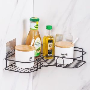 Kệ góc nhà tắm phun sơn tĩnh điện chống han gỉ không cần khoan lắp