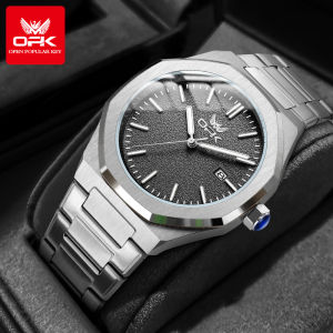 OPK Jam Tangan Pria Dewasa 2025 Tahan Air Ori Jam Tangan Kasual Fashion Tali Stainless Steel Kalender Luminous Kuarsa COD