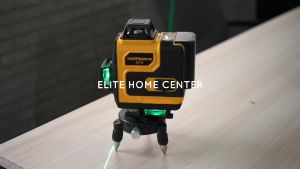 Taffware Laser Level Green Beam 16 Lines 4D Leveling Ground and Wall - EU16 | Laser Level Green Beam | Self Leveling Otomatis | 4D Leveling Presisi | 16 Garis Laser Akurat|