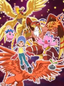 Bandai | DIY Diamond Painting Digimon Adventure Characters Collage Art Classic Anime Monsters with Human Partners for Home Wall Decor