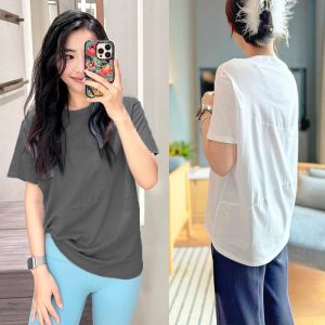 Womens Loose Fit Short Sleeve Running Fitness T-Shirt Quick Dry Sportswear Casual Yoga Top Breathable Comfortable Running Outfit