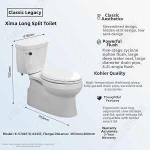 Kohler | Siphonic Compact Home Use Toilet