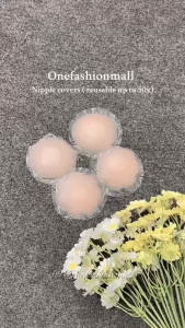 ONEFASHIONMALL 2pcs Nippe Pad Tempel Cover Silicon Gel Penutup Putlng Niple Cover Washable BR223