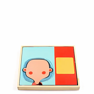 MagnetWoodenBox ตัวต่อจิ๊กซอว์แม่เหล็ก จิ๊กซอว์แม่เหล็ก ของเล่นไม้ 2in1 จิ๊กซอว์ ของเล่นเสริมพัฒนาการ