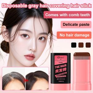White Hair Covering Artifact Does Not Fade Disposable Hair Dye Pen Hair Stick Plant Color Repair Hair Root Black Hair 不掉色一次性染发笔美发棒