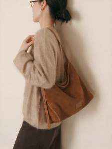 ITAMOOD | Suede Large Capacity Commuter Hobo Tote Crossbody Bag