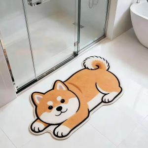 VIKAMA 3D Cartoon Animal Shaped Carpet Soft Non-Slip Living Room Bedroom Floor Mat Bathroom Porch Door Mat Home Decoration