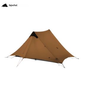 3F UL เกียร์ LanShan 2 2 คน Outdoor Ultralight Camping เต็นท์ 3 ฤดู Professional 15D ซิลิโคน Rodless-เต็นท์ 4 ฤดู