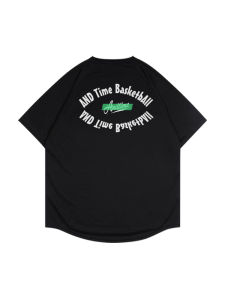 American Style Ice Silk Short Sleeve round Neck Training Running Sweat Absorbent Basketball Shirt T-Shirt Quick Dry Sportswear