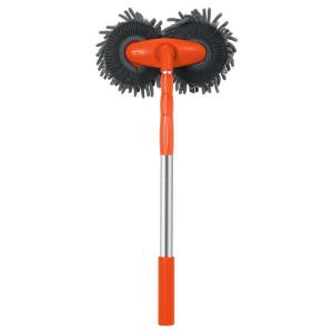 HELLOLEIBOO | Rotating Soft Hair Car Cleaning Brush Adjustable Handle