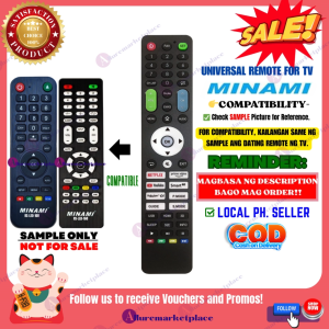 MINAMI LED TV REMOTE Universal [**Mag Basa B4 Umorder**] RS-LED-168 Ready to Use for BASIC LED TV Minami Remote