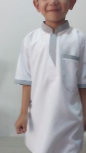 Baju Koko Anak Laki laki 2024 Bonus peci setelan Muslim Anak Laki laki 1 - 14 Tahun