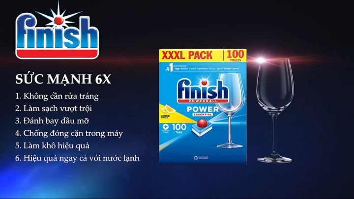 Viên rửa bát Finish Essential hộp 100 viên, 90 viên - Finish Classic ...
