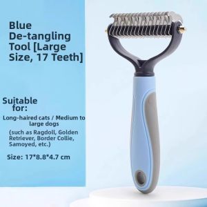 Petone dOrage | Knot-removing Pet Comb De-tangling Grooming Brush for Long Hair Pets