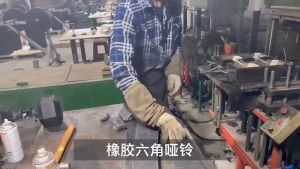 5กก ดัมเบล ชิ้น dumbbell หัวยางแบบ hex dumbbell ดัมเบลผู้ชาย 1 ชิ้น 9kg