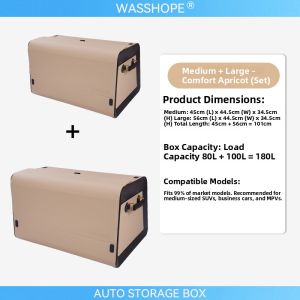 wasshope | Large Multi-functional Foldable Trunk Organizer