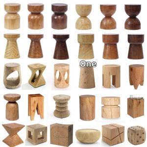 Đôn Gỗ Tròn Từ Cây Thô