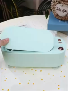 Ultrasonic Cleaner Machine 3-Speed Jewelry Glasses Watch Cleaner High-Frequency Portable Electric Cleaning Tool for Home