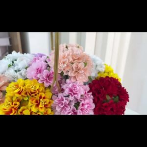 6Pcs Silk Artificial Flowers Bouquet 11CM Fake Flowers for Home Decor Wedding Party Decoration DIY Craft Wreath Gift Accessories