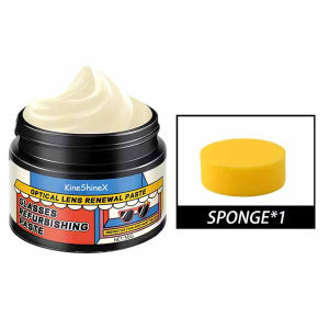 GEEKTHINK | Glasses Scratch Repair 30g Long-Lasting Cleaner Polishin With Sponge Eye Glass Scratch Remover For Cleaning Car Fog Watch Screen