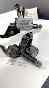 ปั้มดิสเบรค มีหูกระจก ซ้าย+ขวา YAMAHA NMAX155 ปั้มเบรคข้างซ้าย แม่ปั้มบน สีดำ ปั้มบน +มือเบรค Nmax ชุดแม่ปั๊มเบรคหน้าตัวบน ยามาฮ่า เอ็นแม็กซ์155