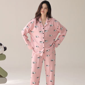 MiiOW | Pure Cotton Sleepwear Set For Women Spring Autumn Long Sleeve Home Clothes Outwear Style Comfortable Soft Fabric Catman Brand