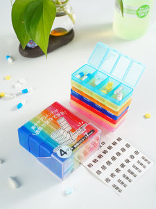 Portable Mini Medicine Box Daily Pill Organizer Compact Drug Storage Case Travel Essential Weekly Dose Dividers Home Organization