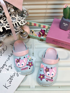 Children's Summer Hole Hole Sandals: Soft Bottom Anti-Slip Beach Shoes & Cute Flat Heel Cotton Slippers