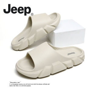 Jeep Mens Summer Outdoor Sports Couple Slippers Soft Bottom Flat Sandals Casual Slip-On Shoes EVA Material Comfortable